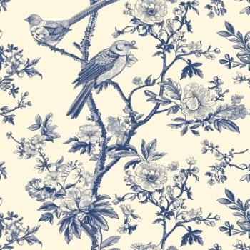 Toile De Jouy Print Design - Vintage Seamless Patterns #1, 37xEPS