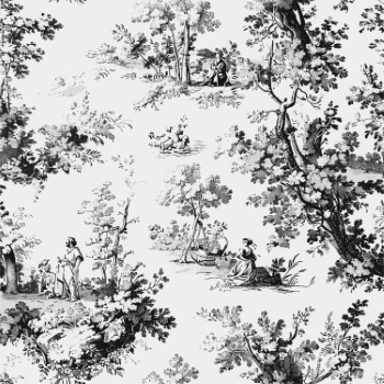 Toile De Jouy Print Design - Vintage Seamless Patterns #1, 37xEPS
