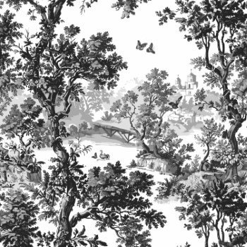 Toile De Jouy Print Design - Vintage Seamless Patterns #1, 37xEPS