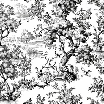 Toile De Jouy Print Design - Vintage Seamless Patterns #1, 37xEPS