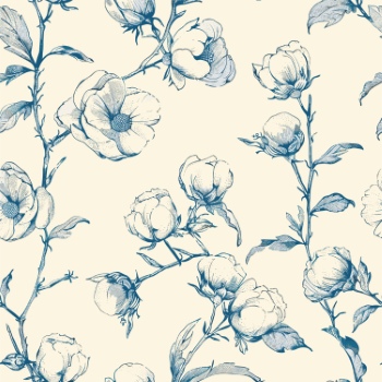Toile De Jouy Print Design - Vintage Seamless Patterns #1, 37xEPS