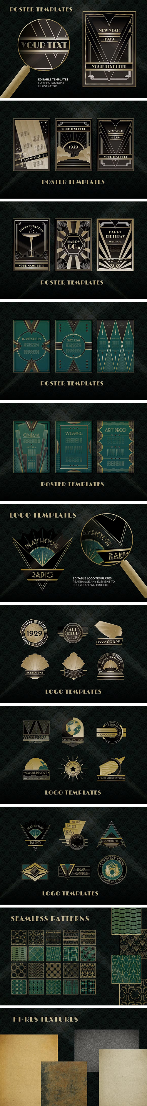 Complete Art Deco Graphics Bundle 1057914