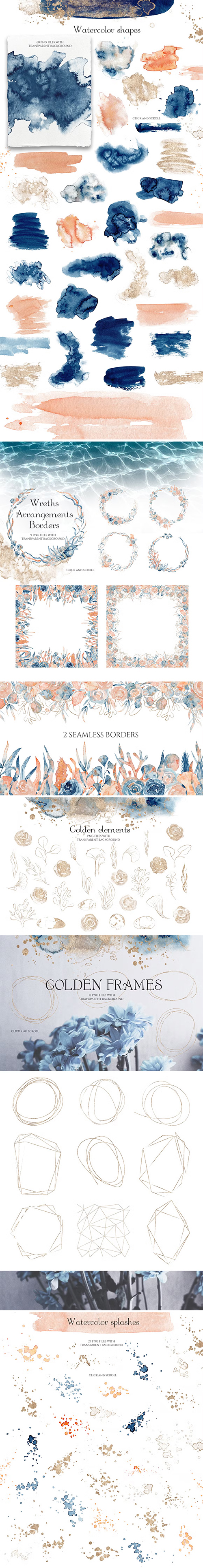 Underwater Watercolor Collection 4876003