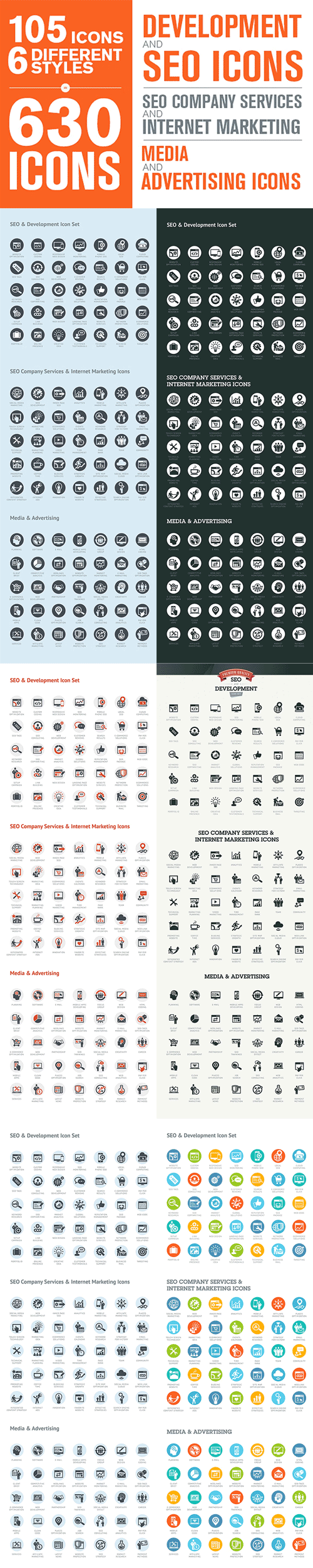 Modern SEO Services Icon Pack 361400 Modern SEO Services Icon Pack 361400