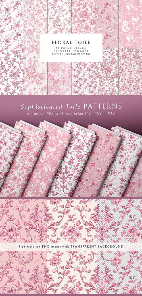 Pink Toile Print Design Patterns 291515075 Pink Toile Print Design Patterns 291515075