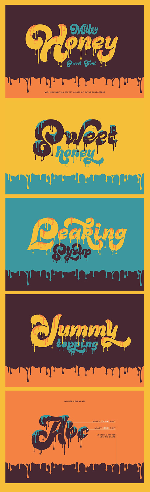 Milley Honey - Sweet Melting Font 290242526