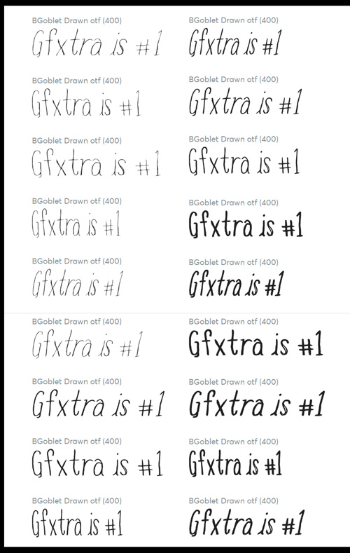 Blue Goblet Drawn - A Must Have Hand-Drawn Typeface 18xOTF Blue Goblet Drawn - A Must Have Hand-Drawn Typeface 18xOTF