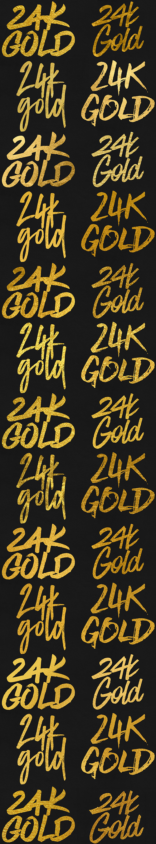500 Gold Foil Layer Styles Photoshop 739024