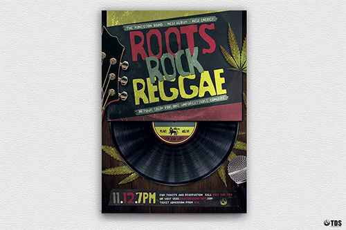 Roots Rock Reggae Flyer Template 1194874 Roots Rock Reggae Flyer Template 1194874