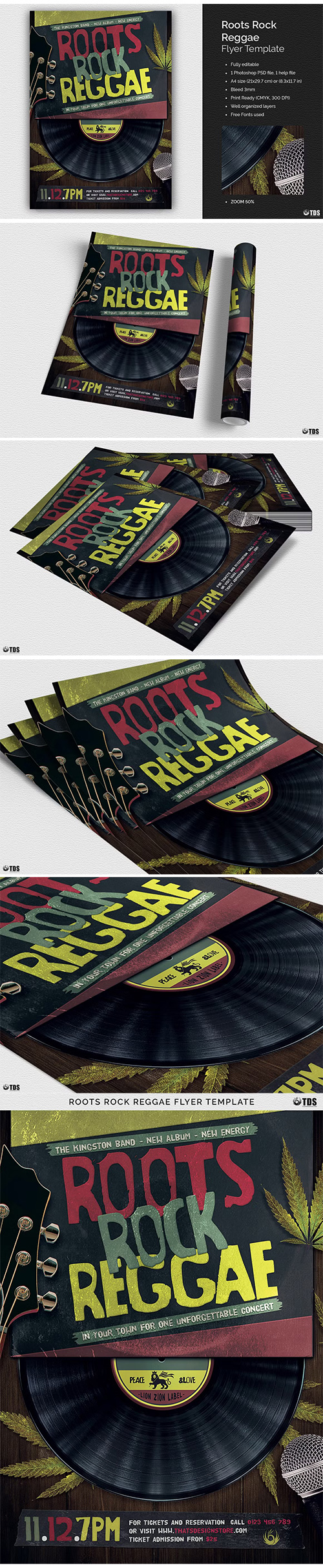 Roots Rock Reggae Flyer Template 1194874 Roots Rock Reggae Flyer Template 1194874