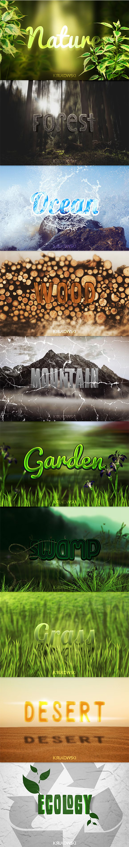 Nature Text Effects 270451