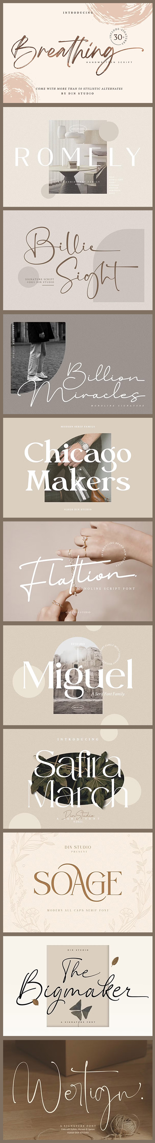 Exclusive Modern Font Bundle 5947720