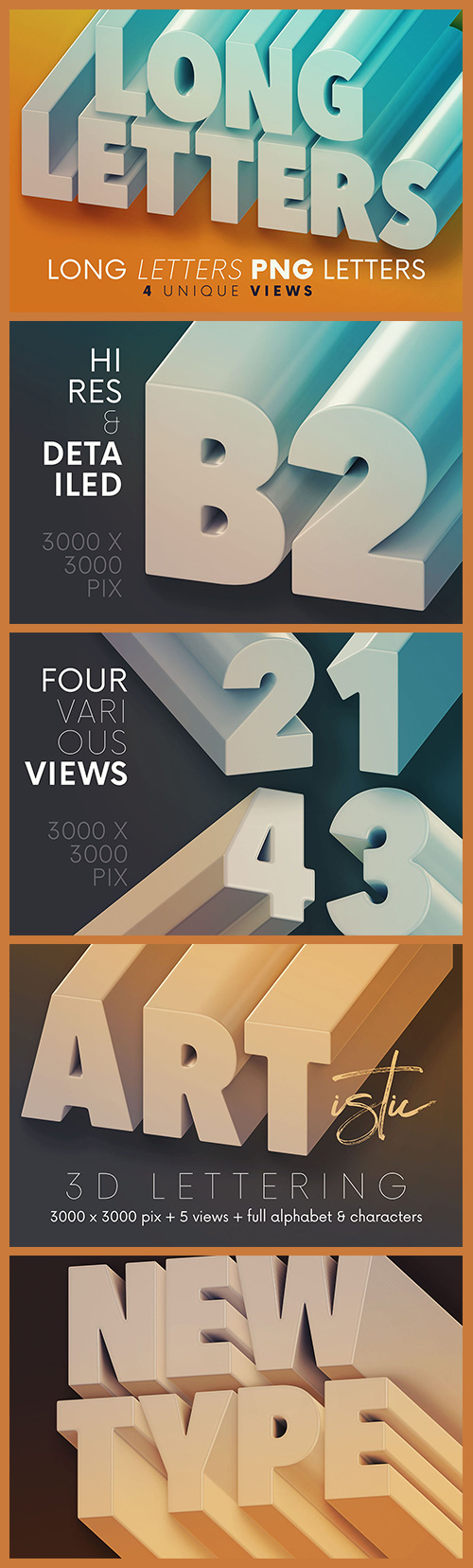 Long Letters - 3D Lettering 6093273 Long Letters - 3D Lettering 6093273