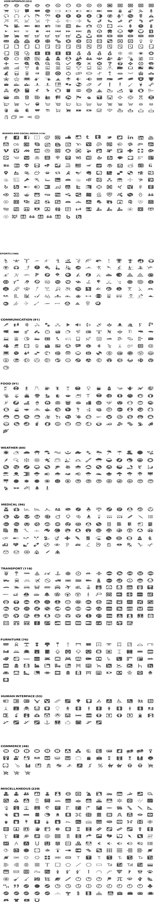 12.000 Massive Vector Icons Bundle #1, 92193