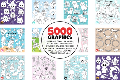 5000 in 1 - Black Lines Mega Bundle 1779227
