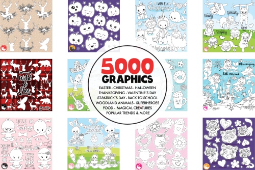 5000 in 1 - Black Lines Mega Bundle 1779227