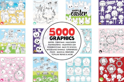 5000 in 1 - Black Lines Mega Bundle 1779227