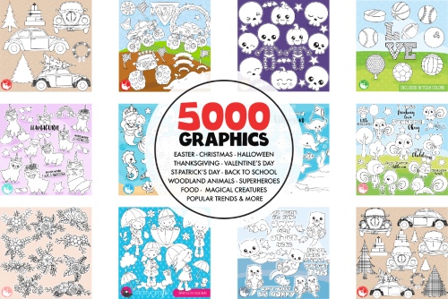 5000 in 1 - Black Lines Mega Bundle 1779227