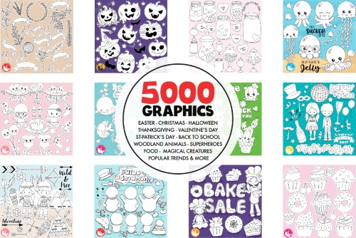 5000 in 1 - Black Lines Mega Bundle 1779227