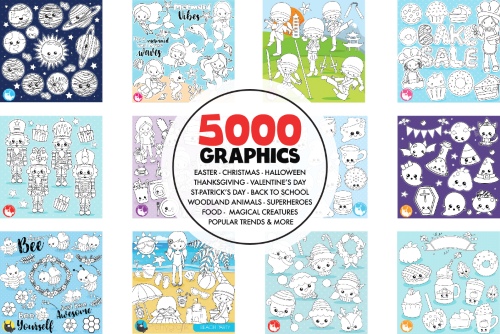 5000 in 1 - Black Lines Mega Bundle 1779227