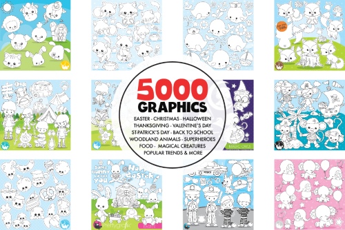 5000 in 1 - Black Lines Mega Bundle 1779227
