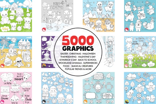 5000 in 1 - Black Lines Mega Bundle 1779227