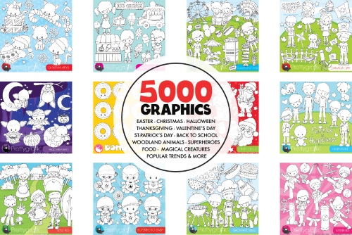 5000 in 1 - Black Lines Mega Bundle 1779227