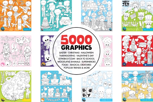 5000 in 1 - Black Lines Mega Bundle 1779227