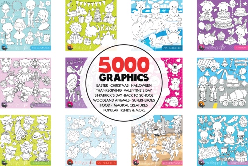 5000 in 1 - Black Lines Mega Bundle 1779227