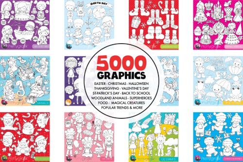 5000 in 1 - Black Lines Mega Bundle 1779227