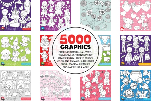 5000 in 1 - Black Lines Mega Bundle 1779227