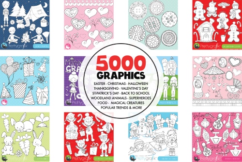 5000 in 1 - Black Lines Mega Bundle 1779227