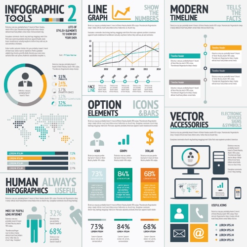 Infographic Elements Bundle #1, 50690