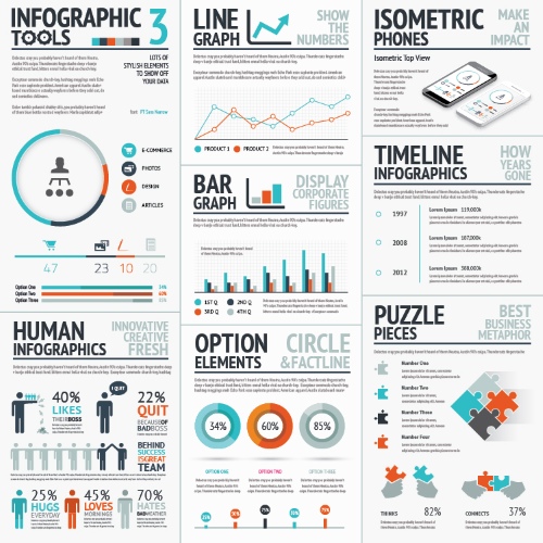 Infographic Elements Bundle #1, 50690