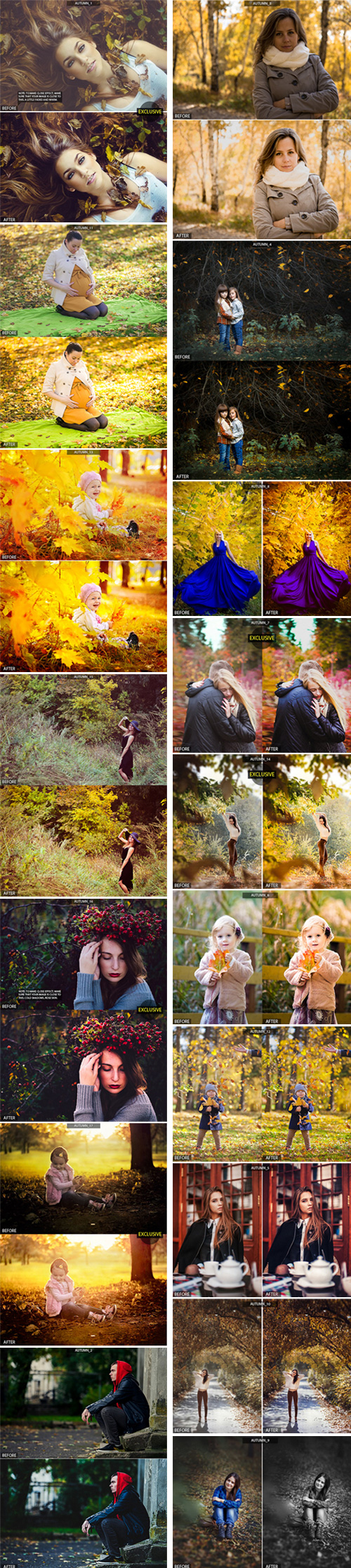 17 HQ Autumn Presets 9068619