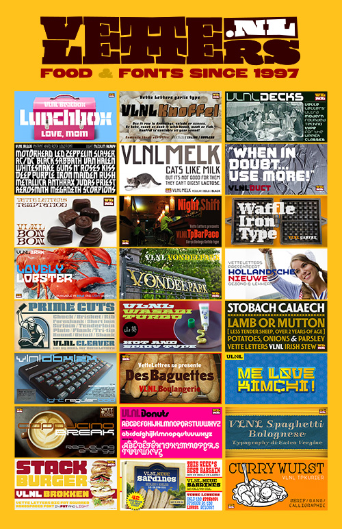 Vetteletters Bundle - 25 Typesets, 89xTTF