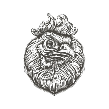 Chicken & Rooster Logos, Patterns 31xAI