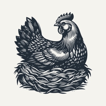 Chicken & Rooster Logos, Patterns 31xAI