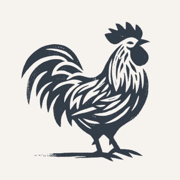 Chicken & Rooster Logos, Patterns 31xAI