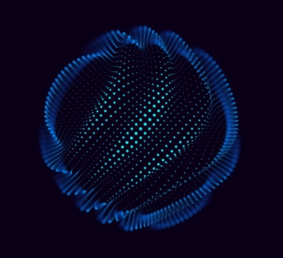 Digital Neural Network, Abstract Spheres & Grids of Dot Particles 28xAI