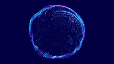 Digital Neural Network, Abstract Spheres & Grids of Dot Particles 28xAI