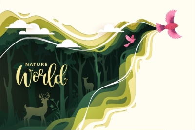 Nature Concept Paper Cuts 19xAI Nature Concept Paper Cuts 19xAI