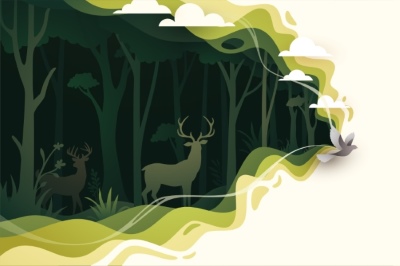 Nature Concept Paper Cuts 19xAI Nature Concept Paper Cuts 19xAI