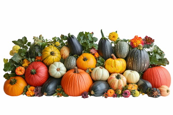 Pumpkin Autumn Thanksgiving Harvest Design Elements 30xPNG