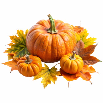 Pumpkin Autumn Thanksgiving Harvest Design Elements 30xPNG