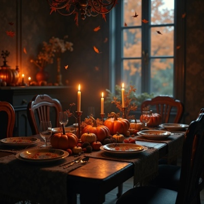 Thanksgiving Day Templates & PNG Elements 12xPNG, 13xJPG