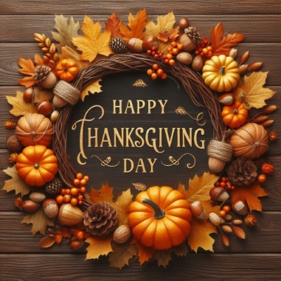 Thanksgiving Day Templates & PNG Elements 12xPNG, 13xJPG
