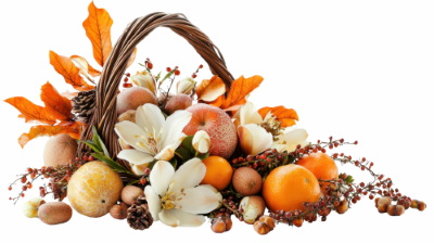 Thanksgiving Day Templates & PNG Elements 12xPNG, 13xJPG