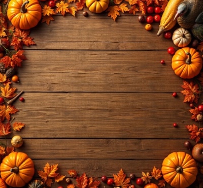 Thanksgiving Day Templates & PNG Elements 12xPNG, 13xJPG