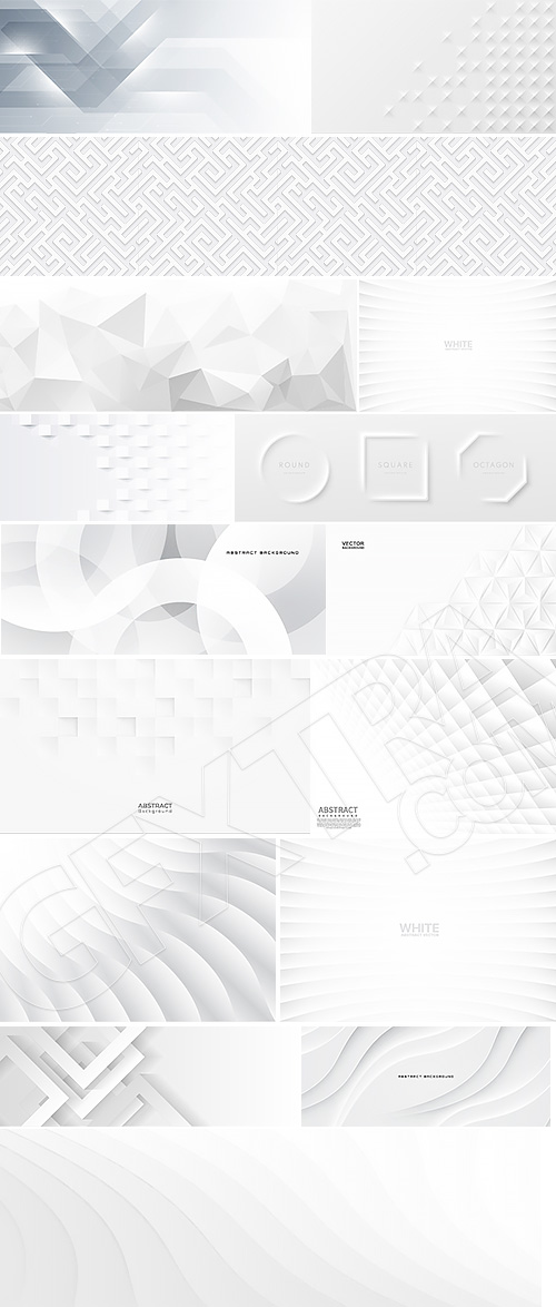 White Abstract Backgrounds 35xAI